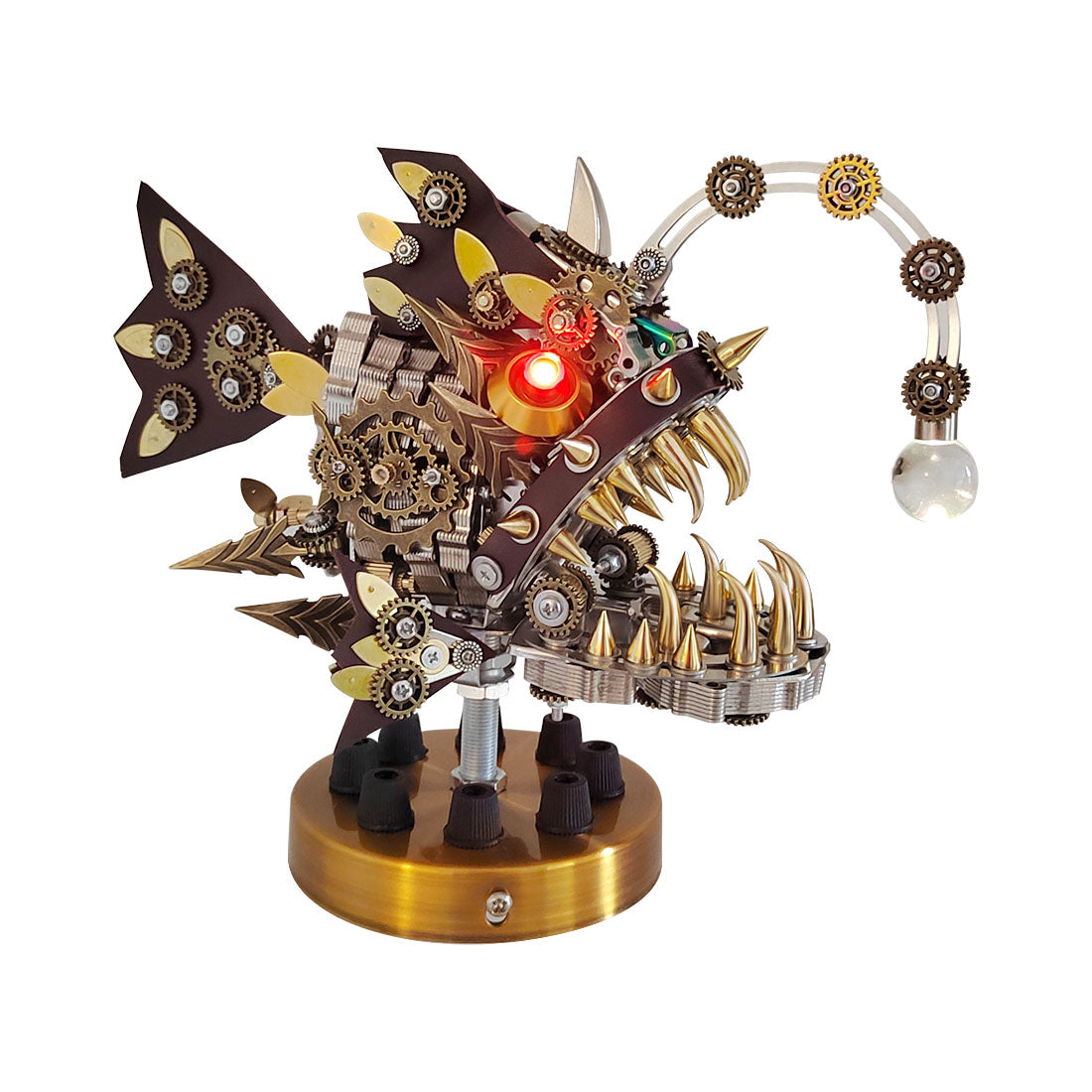 Steampunk Lantern Fish 3D Metal Puzzle