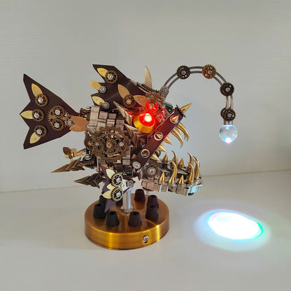 Steampunk Lantern Fish 3D Metal Puzzle